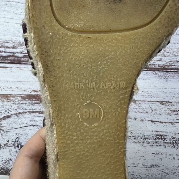 Vince Stefania Suede Nut Brown Espadrille Wedges Sandals, Women’s Size 9 - Picture 8 of 9